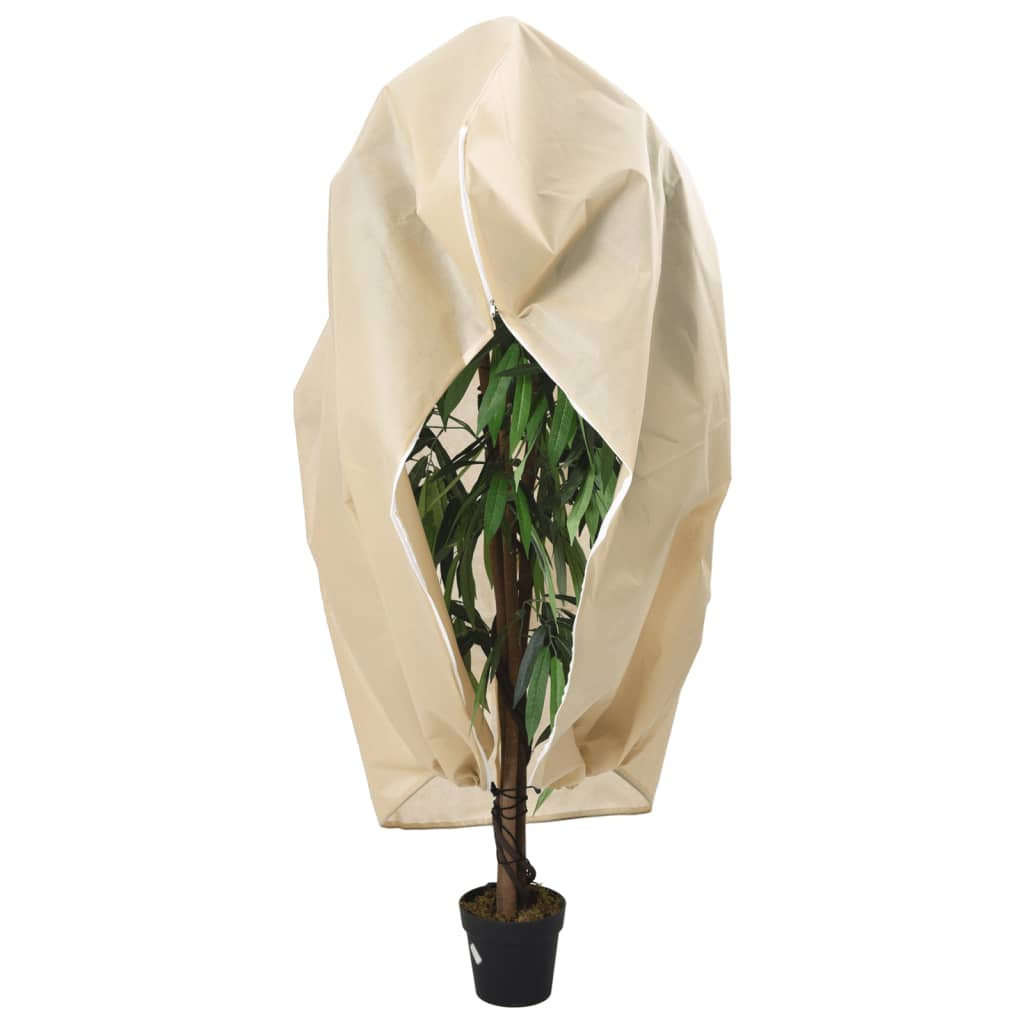 vidaXL Plant Fleece Covers with Zip 4 pcs 70 g/m² 2.36x2 m 2