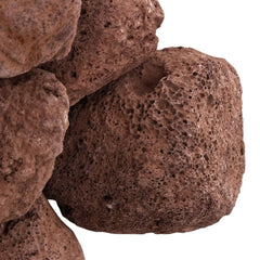 vidaXL Volcanic Rocks 10 kg Red 10-30 cm 5