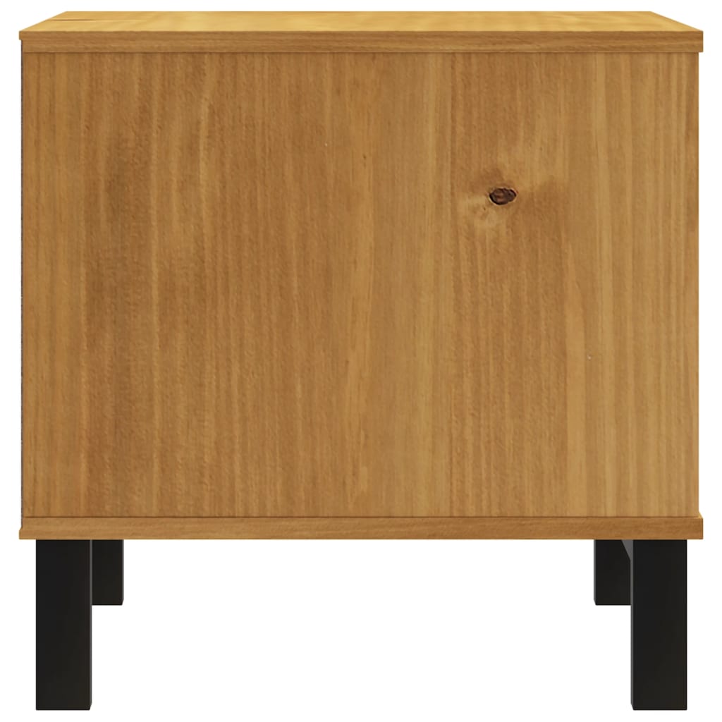 vidaXL Side Table FLAM 50x50x50 cm Solid Wood Pine 6