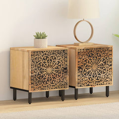 vidaXL Bedside Cabinets 2 pcs 40x33x46 cm Solid Wood Mango 3