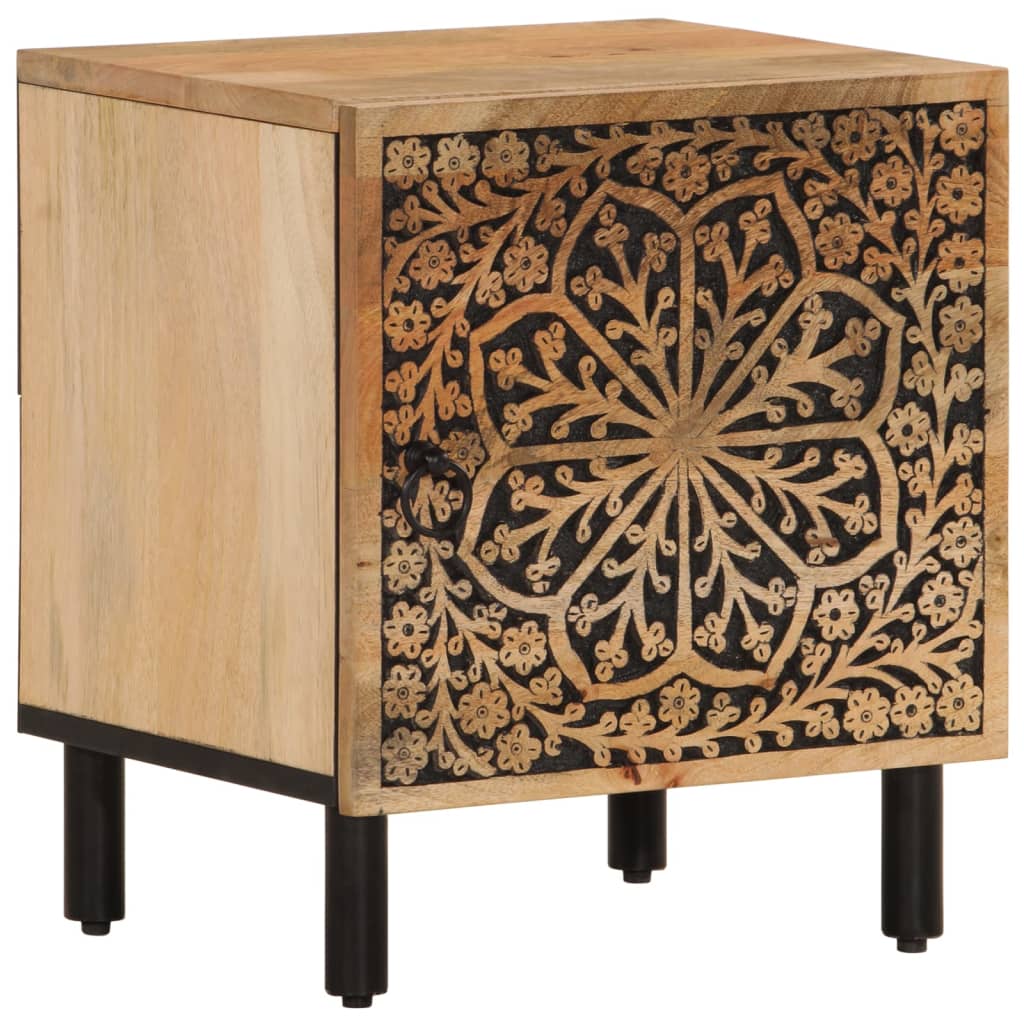 vidaXL Bedside Cabinets 2 pcs 40x33x46 cm Solid Wood Mango 5