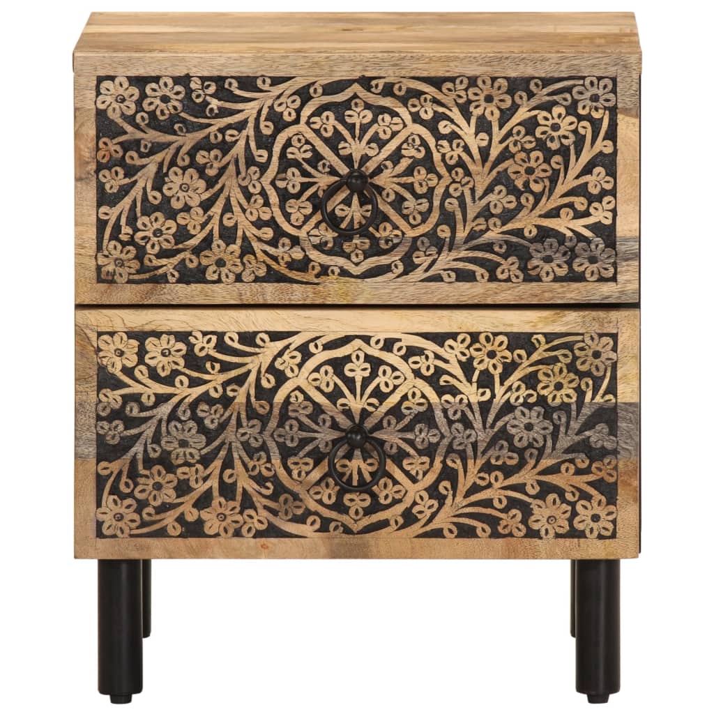 vidaXL Bedside Cabinet 40x33x46 cm Solid Wood Mango 5