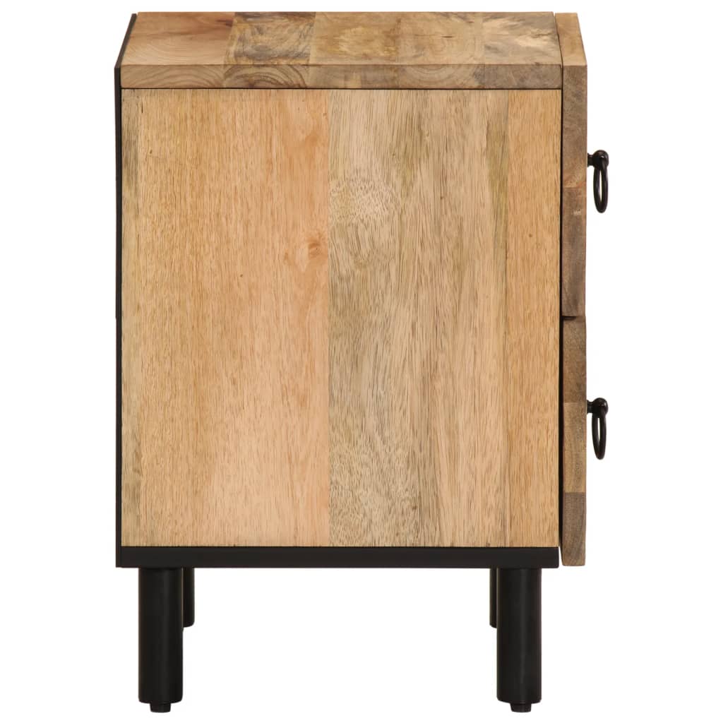 vidaXL Bedside Cabinet 40x33x46 cm Solid Wood Mango 6