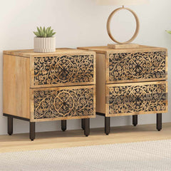 Bedside Cabinet Solid Wood Mango