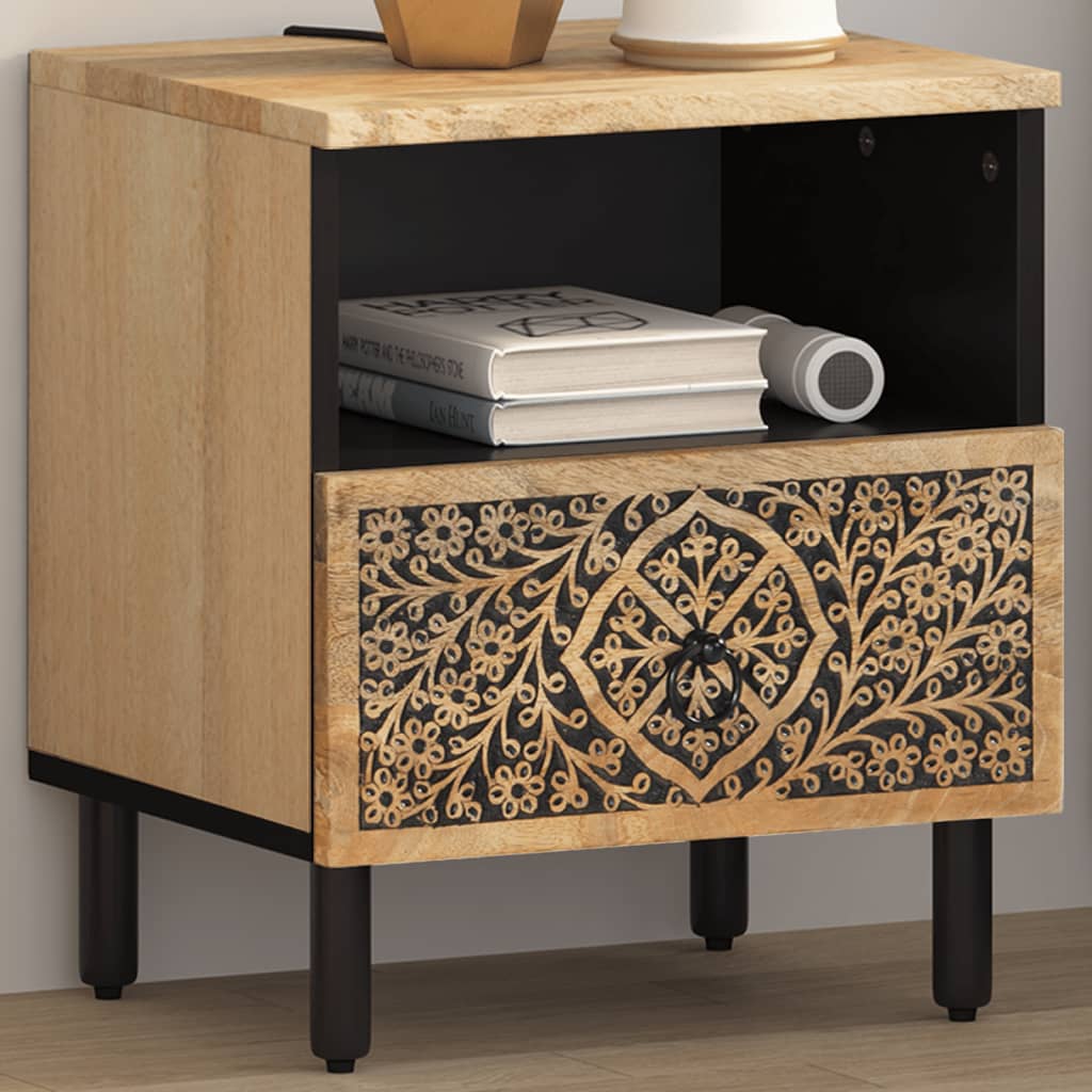 Bedside Cabinet 40x33x46 cm Solid Wood Mango 1