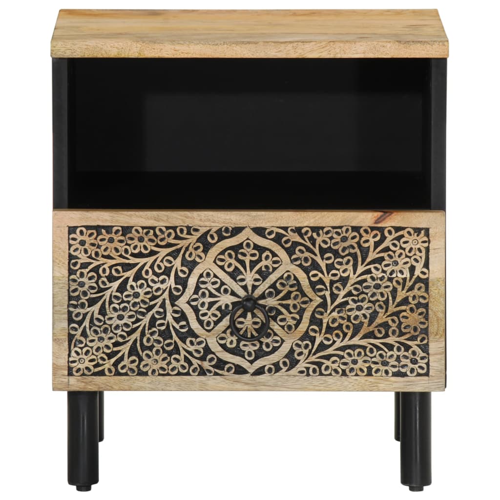 vidaXL Bedside Cabinets 2 pcs 40x33x46 cm Solid Wood Mango 6