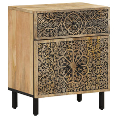 vidaXL Bedside Cabinet 50x33x60 cm Solid Wood Mango 2
