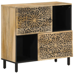 vidaXL Side Cabinet 80x33x75 cm Solid Wood Mango 2