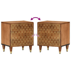 vidaXL Bedside Cabinet 40x33x46 cm Solid Wood Mango 6