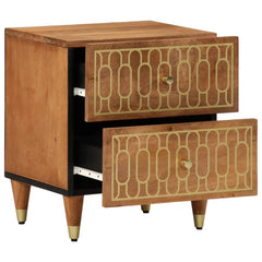 vidaXL Bedside Cabinets 2 pcs 40x33x46 cm Solid Wood Mango 3