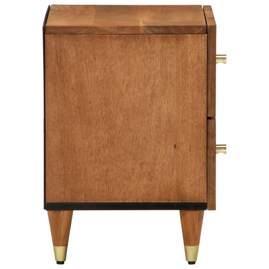 vidaXL Bedside Cabinets 2 pcs 40x33x46 cm Solid Wood Mango 4