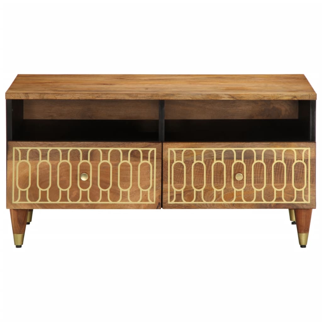 Coffee Table 80x54x40 cm Solid Wood Mango Honey brown
