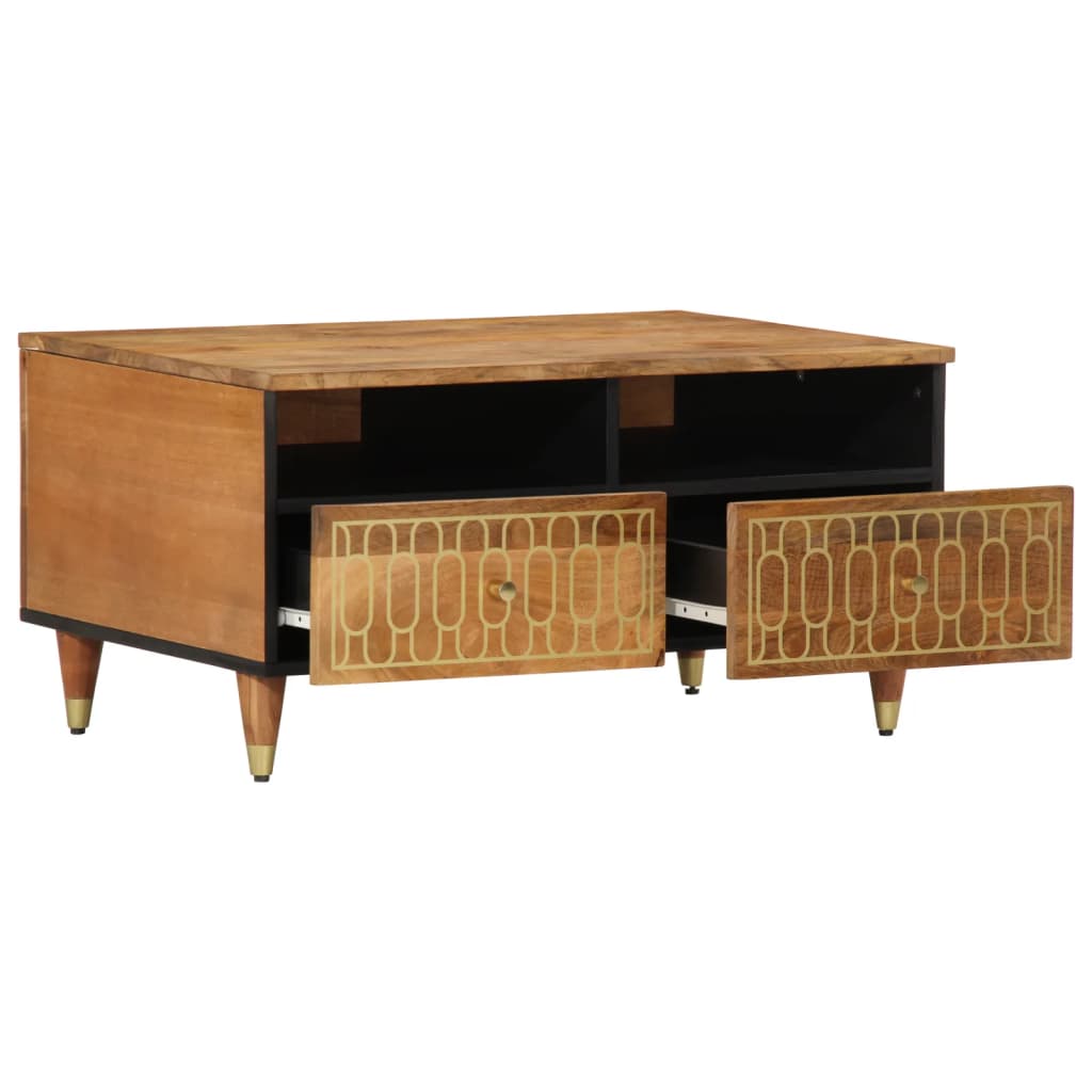 Coffee Table 80x54x40 cm Solid Wood Mango Honey brown