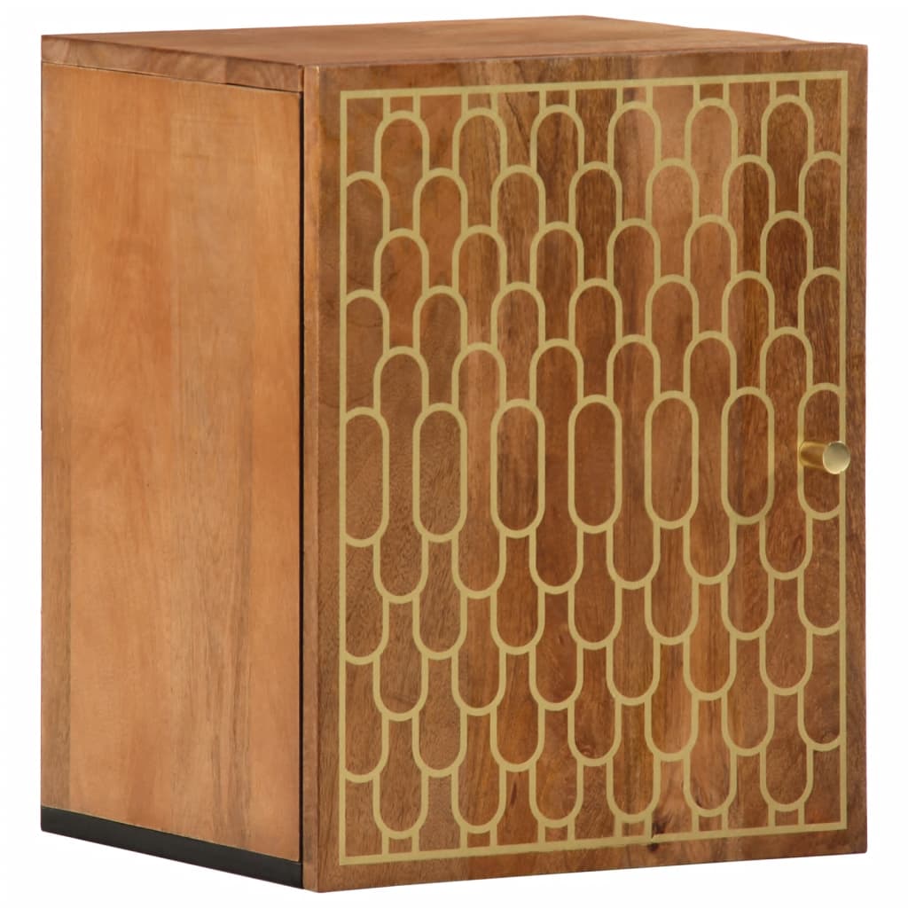 vidaXL Bathroom Wall Cabinet 38x33x48 cm Solid Wood Mango 1