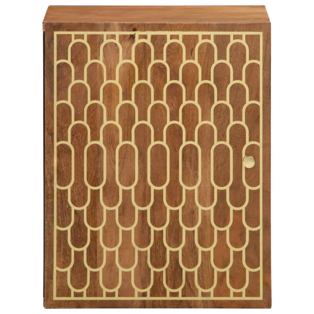 vidaXL Bathroom Wall Cabinet 38x33x48 cm Solid Wood Mango 2