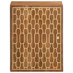 vidaXL Bathroom Wall Cabinet 38x33x48 cm Solid Wood Mango 2