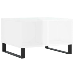 vidaXL Coffee Table High Gloss White 60x50x36.5 cm Engineered Wood 6