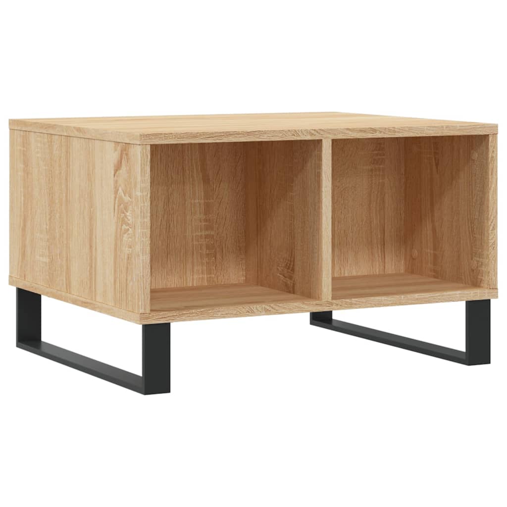 vidaXL Coffee Table Sonoma Oak 60x50x36.5 cm Engineered Wood 6