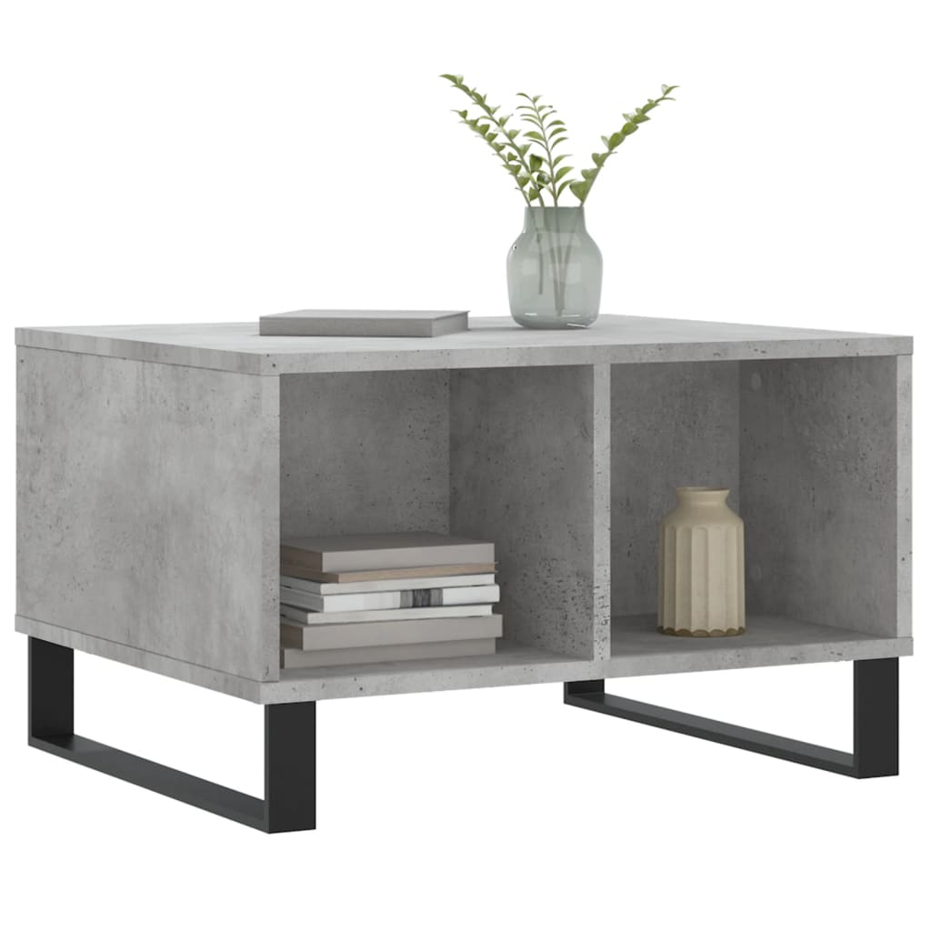 vidaXL Coffee Table Concrete Grey 60x50x36.5 cm Engineered Wood 3