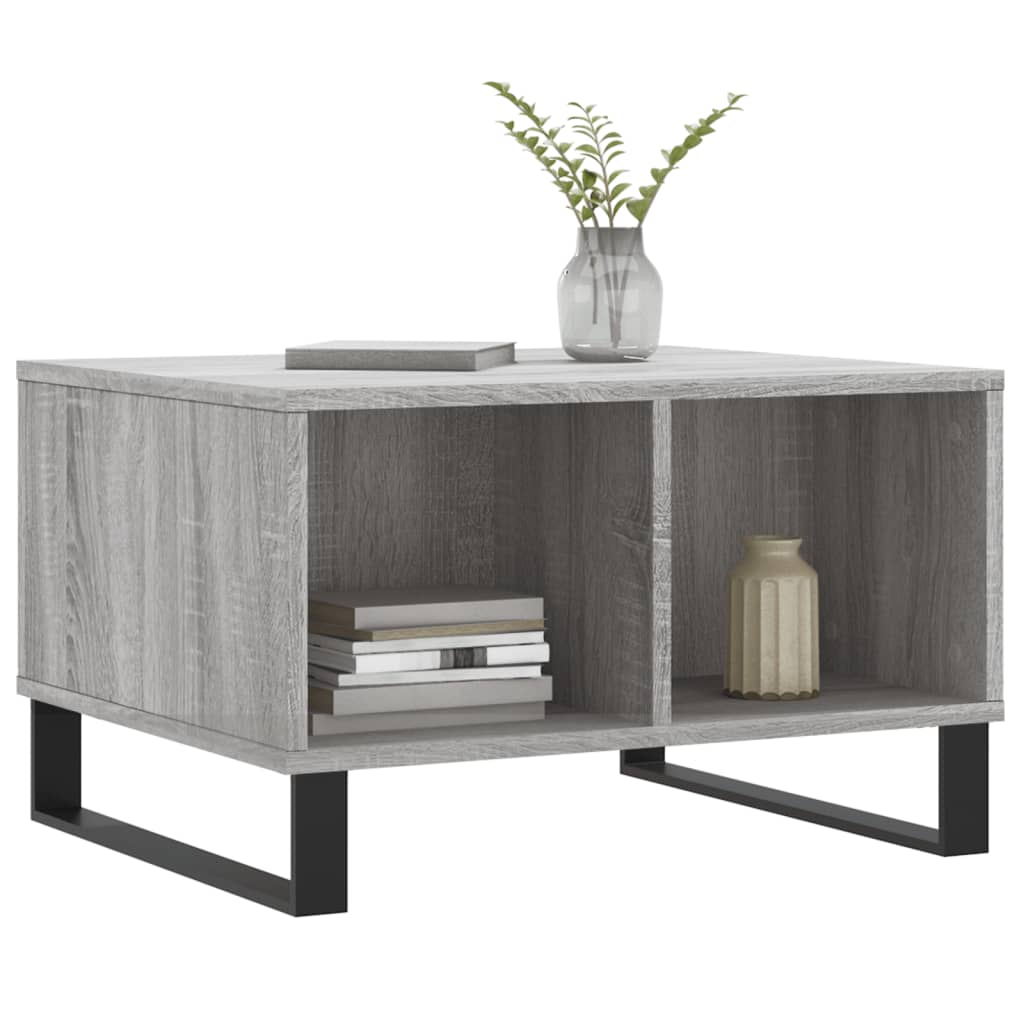 vidaXL Coffee Table Grey Sonoma 60x50x36.5 cm Engineered Wood 3
