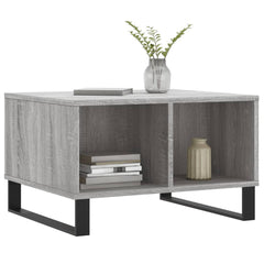 vidaXL Coffee Table Grey Sonoma 60x50x36.5 cm Engineered Wood 3