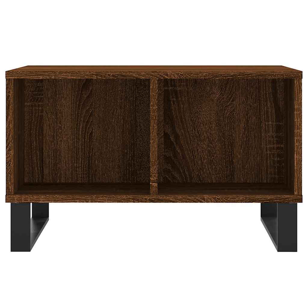 vidaXL Coffee Table Brown Oak 60x50x36.5 cm Engineered Wood 4
