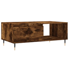 vidaXL Coffee Table Smoked Oak 90x50x36.5 cm Engineered Wood 2