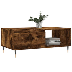 vidaXL Coffee Table Smoked Oak 90x50x36.5 cm Engineered Wood 3