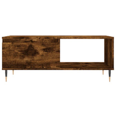 vidaXL Coffee Table Smoked Oak 90x50x36.5 cm Engineered Wood 5