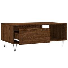 vidaXL Coffee Table Brown Oak 90x50x36.5 cm Engineered Wood 5
