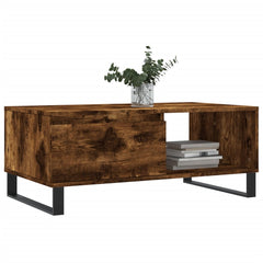 vidaXL Coffee Table Smoked Oak 90x50x36.5 cm Engineered Wood 3