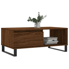 vidaXL Coffee Table Brown Oak 90x50x36.5 cm Engineered Wood 3