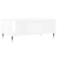 vidaXL Coffee Table White 90x50x36.5 cm Engineered Wood 2