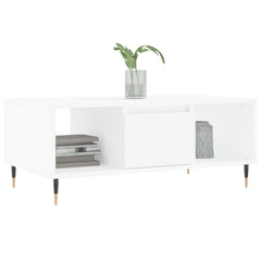 vidaXL Coffee Table White 90x50x36.5 cm Engineered Wood 3