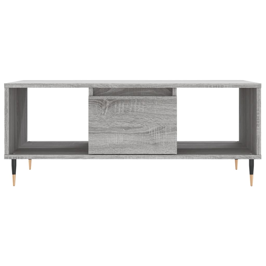 vidaXL Coffee Table Grey Sonoma 90x50x36.5 cm Engineered Wood 5