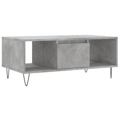 vidaXL Coffee Table Concrete Grey 90x50x36.5 cm Engineered Wood 2