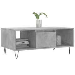 vidaXL Coffee Table Concrete Grey 90x50x36.5 cm Engineered Wood 3