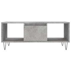 vidaXL Coffee Table Concrete Grey 90x50x36.5 cm Engineered Wood 5
