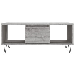 vidaXL Coffee Table Grey Sonoma 90x50x36.5 cm Engineered Wood 5