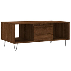 vidaXL Coffee Table Brown Oak 90x50x36.5 cm Engineered Wood 2