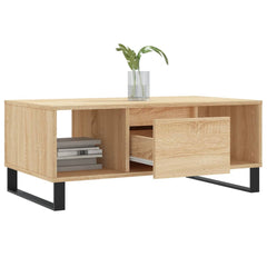 vidaXL Coffee Table Sonoma Oak 90x50x36.5 cm Engineered Wood 4