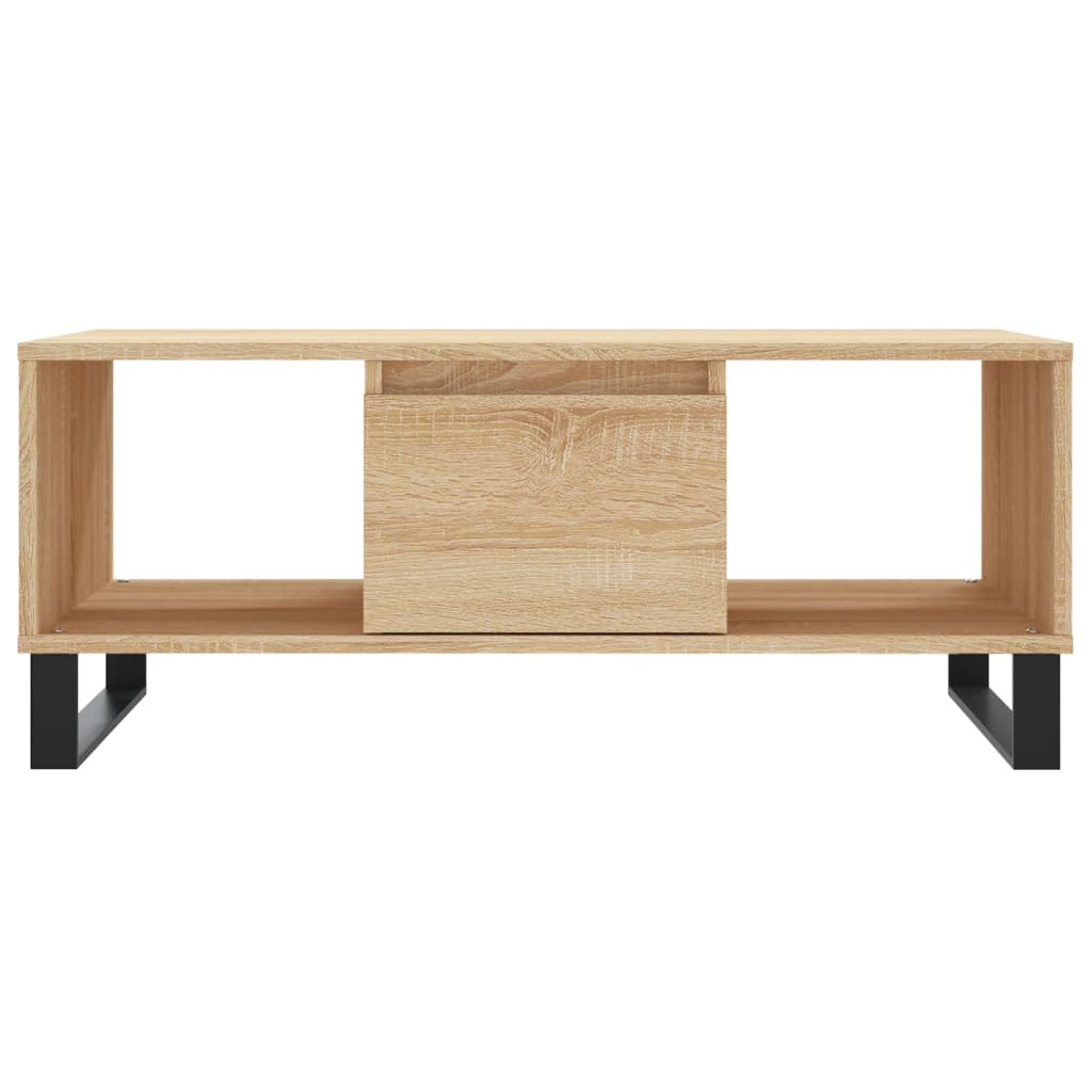 vidaXL Coffee Table Sonoma Oak 90x50x36.5 cm Engineered Wood 5
