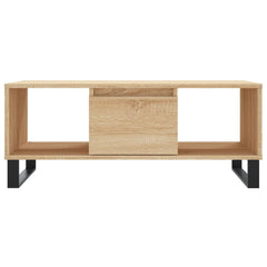 vidaXL Coffee Table Sonoma Oak 90x50x36.5 cm Engineered Wood 5