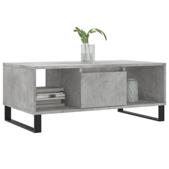 vidaXL Coffee Table Concrete Grey 90x50x36.5 cm Engineered Wood 3