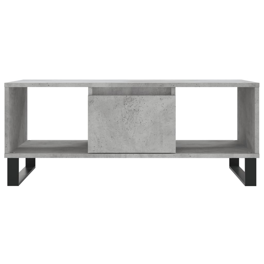 vidaXL Coffee Table Concrete Grey 90x50x36.5 cm Engineered Wood 5