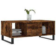 vidaXL Coffee Table Smoked Oak 90x50x36.5 cm Engineered Wood 3