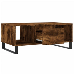 vidaXL Coffee Table Smoked Oak 90x50x36.5 cm Engineered Wood 6