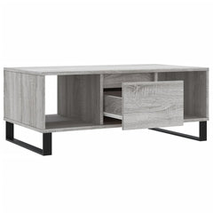 vidaXL Coffee Table Grey Sonoma 90x50x36.5 cm Engineered Wood 6