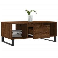 vidaXL Coffee Table Brown Oak 90x50x36.5 cm Engineered Wood 4