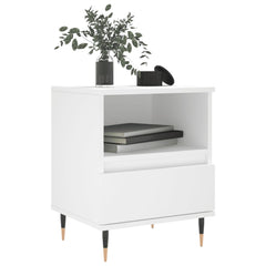 vidaXL Bedside Cabinets 2 pcs White 40x35x50 cm Engineered Wood 3